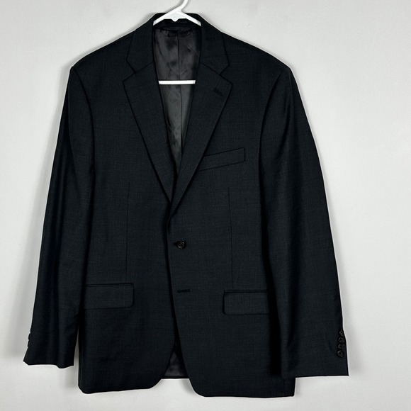 Lauren Ralph Lauren Other - Ralph Lauren Mens Wool Blazer Sz 40R Dark Gray Professional Tailored Jacket Coat